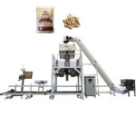Полуавтоматска машина за пакување жито со транспортер со двојна кофа