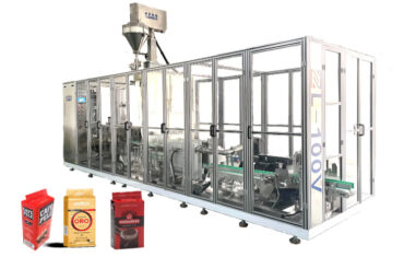 Автоматска машина за пакување за заптивање со правосмукалка за кафе во прав за формирање на вакуумска кеса од тули