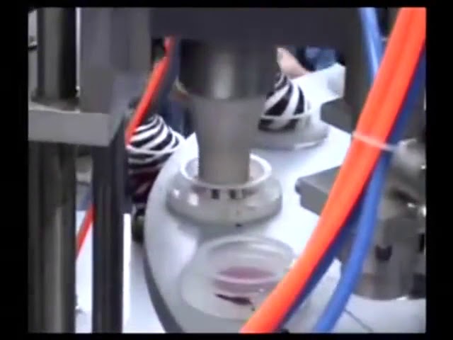 Полу-автоматско Мини ротирачки сладолед првенство за полнење и запечатување